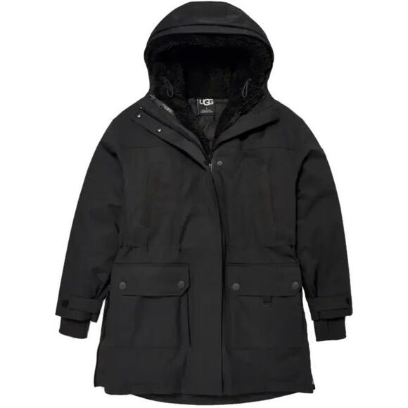 UGG ADIRONDACK PARKA 2.0 FROST 3 IN 1 HOODED DOWN JACKET COAT BLACK XS - Picture 1 of 15